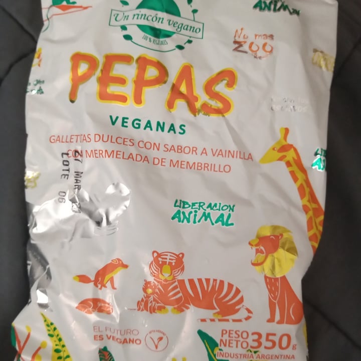 photo of Un Rincón Vegano Pepas Galletitas Dulces con Sabor a Vainilla con Mermelada de Membrillo shared by @franjv on  15 Oct 2020 - review