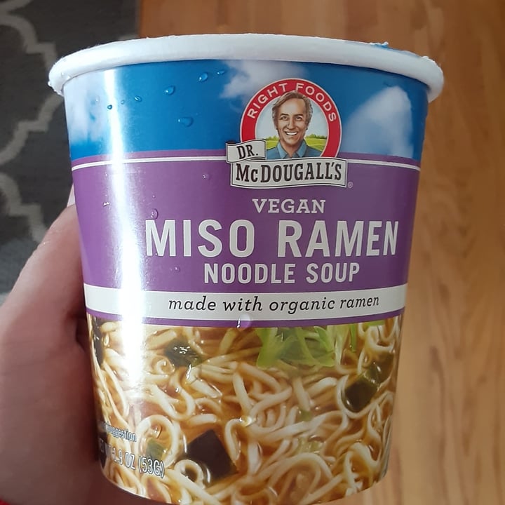 photo of Dr McDougall's  Right Foods Vegan Miso Ramen Noodle Soup shared by @oyanagi18 on  04 Feb 2022 - review