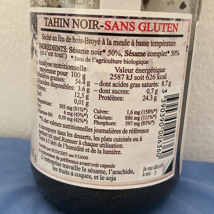 review photo of Jean herve purée de sesame noir shared by @emmacslafolle on 29 Sep 2021 - review