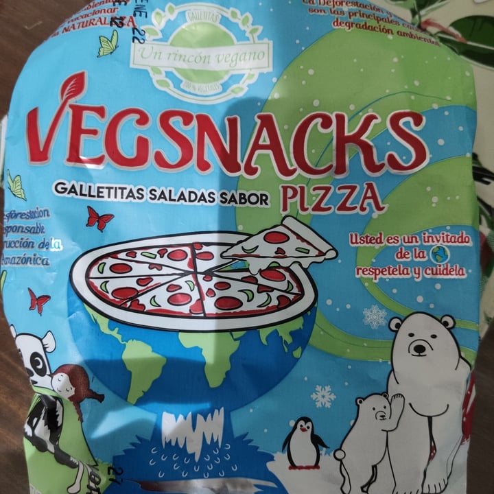 review photo of Un Rincón Vegano Vegsnacks Galletas Saladas sabor Pizza shared by @gisellebmenendez on 05 Aug 2021 - review