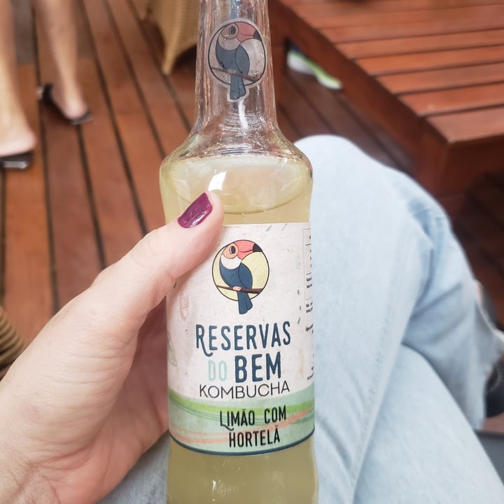 photo of reservas do bem Kombucha Limão com hortelã shared by @alessandraoliveira on  23 Nov 2022 - review