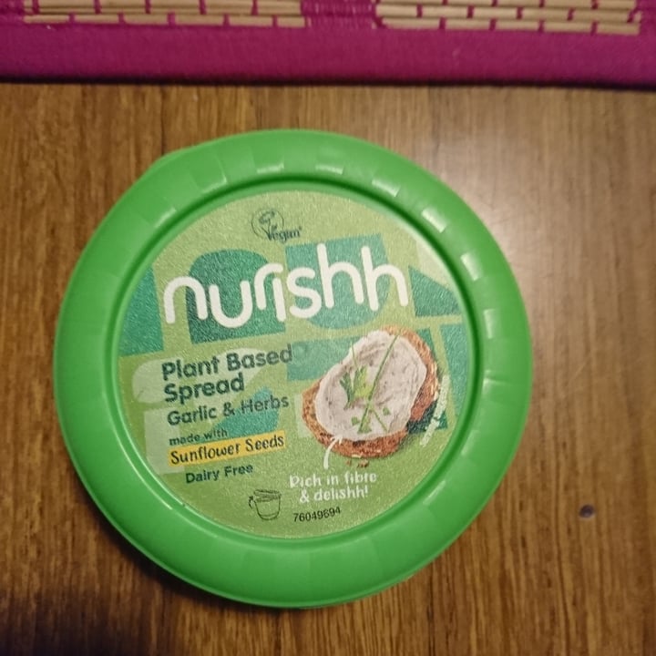 photo of Nurishh Plant Based Spread Garlic & Herbs shared by @heidiio on  15 Mar 2022 - review