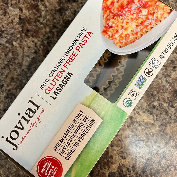 Jovial 100 Organic Brown Rice Gluten Free Pasta Lasagna Review abillion