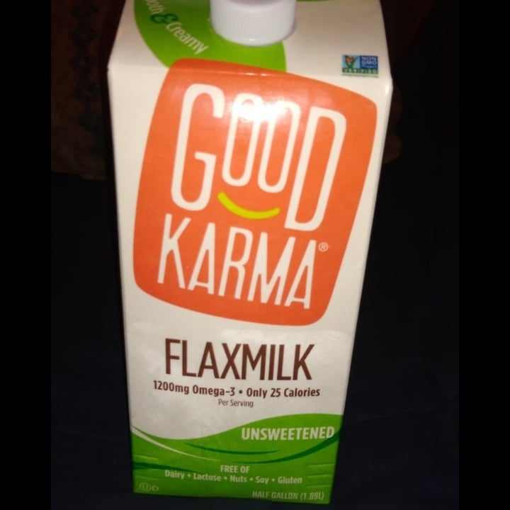 photo of Good Karma Flax Milk shared by @suesar on  21 Oct 2020 - review