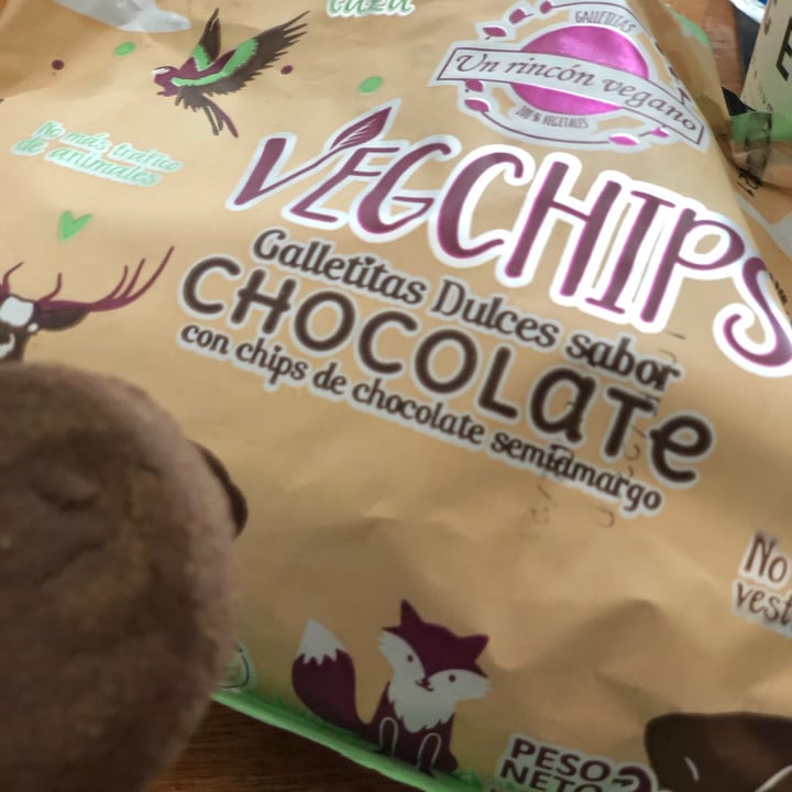 photo of Un Rincón Vegano Vegchips Galletitas Dulces sabor Chocolate shared by @pauli186 on  09 May 2021 - review