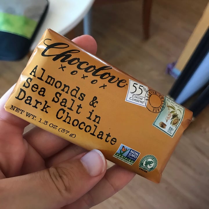 photo of Chocolove Almonds & Sea Salt in Dark Chocolate 55% shared by @curvycarbivore on  15 Jun 2020 - review
