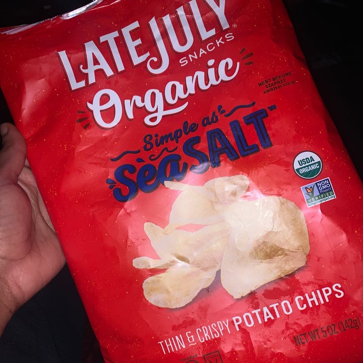 photo of Late July Snacks Sea Salt Potato Chips shared by @planttemptations on  09 Dec 2021 - review