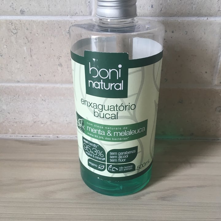 review photo of Boni natural Enxaguatório Bucal Menta & Melaleuca shared by @ldfeitosa on 20 Apr 2022 - review