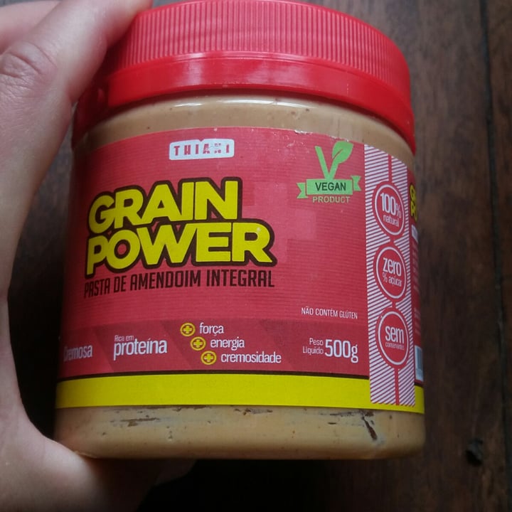 photo of Thiani Grain Power Pastade Amendoim shared by @tamiscarneiro on  20 Nov 2022 - review