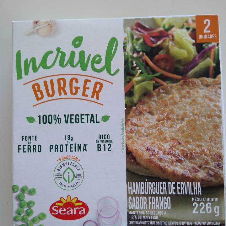 review photo of Seara Incrível Burger sabor frango shared by @erika2022 on 01 May 2022 - review