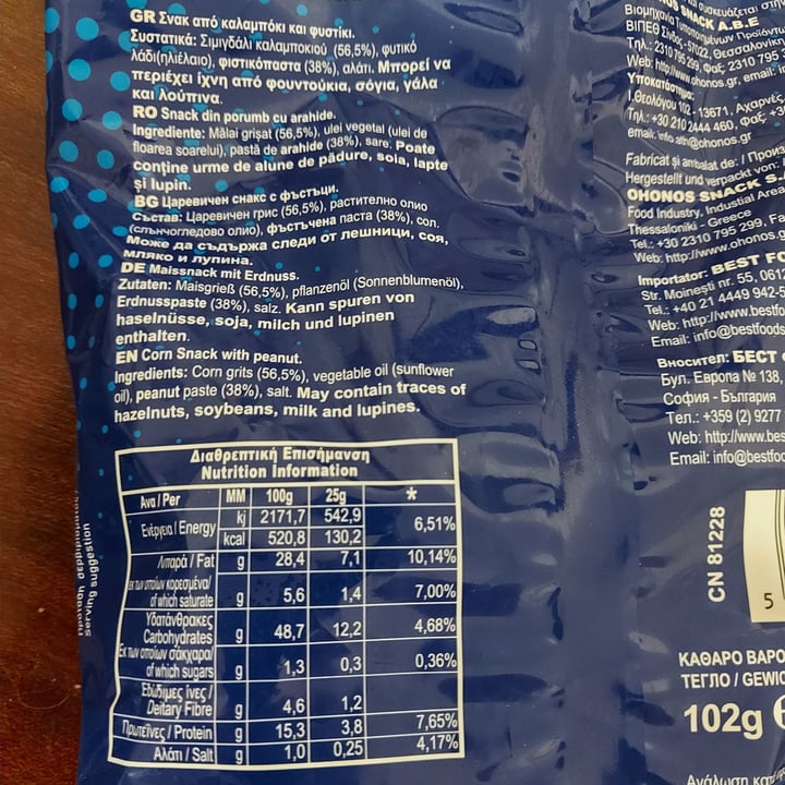 review photo of Ohonos snacks Φυστικόμπαλες shared by @kendrapen on 16 Sep 2021 - review
