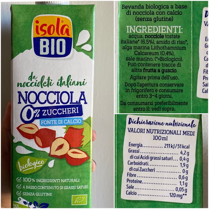 photo of Isolabio Bevanda di nocciola shared by @aleglass on  19 Mar 2022 - review