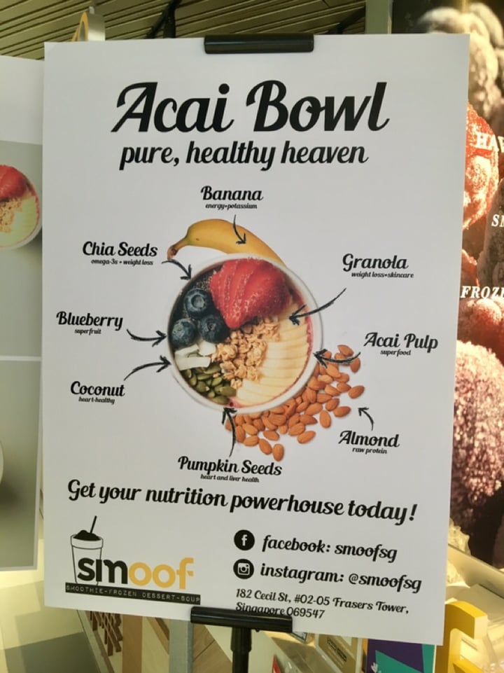 review photo of Smoof Açaí Bowl shared by @vikas on 26 Sep 2019 - review