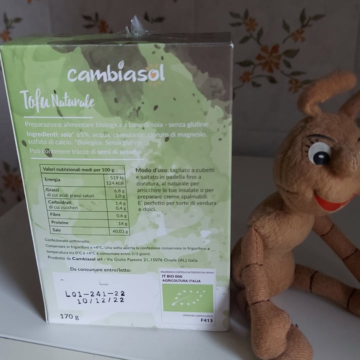 photo of Cambiasol Tofu Naturale shared by @teresa62 on  04 Dec 2022 - review