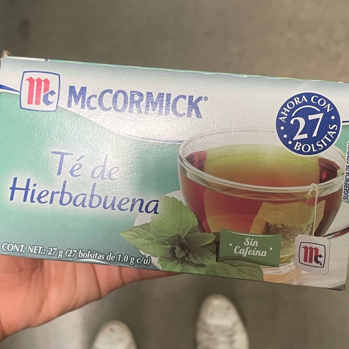 photo of McCormick Té de hierbabuena shared by @veganxlosanimales on  25 Jan 2022 - review