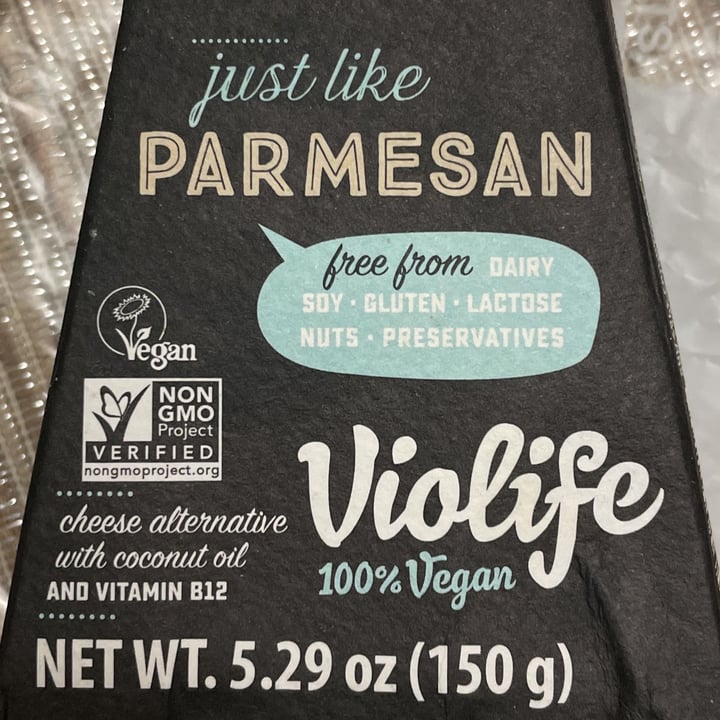 photo of Violife Just Like Parmesan Wedge shared by @veganfoodcrazy on  03 Dec 2021 - review