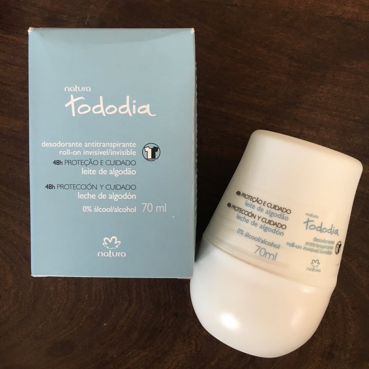 photo of Natura tododia desodorante antitraspirante leche de algodon shared by @luzvegana on  04 Dec 2020 - review