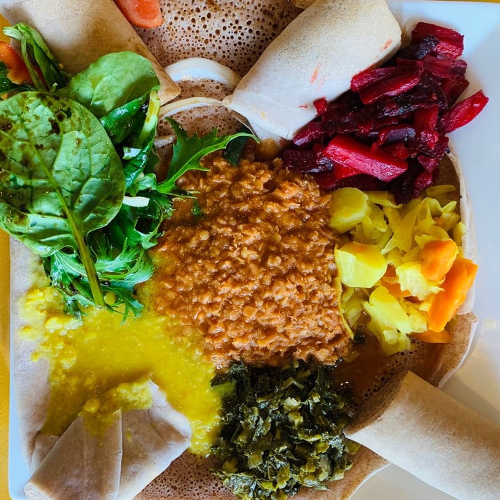 photo of Yeshi Buna Ethio-African cafe and Restaurant Ethio-African Veg Combination shared by @georginakreutzer on  01 Dec 2020 - review
