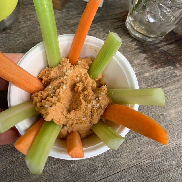 Photo of the dish “Hummus con cruditè di verdure”