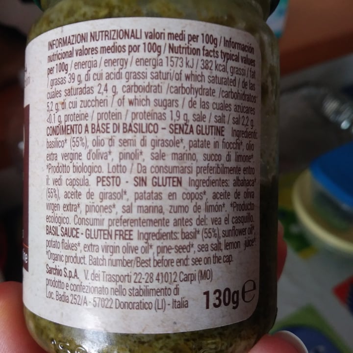 photo of Sarchio Pesto Vegan shared by @perlalily on  16 Aug 2022 - review
