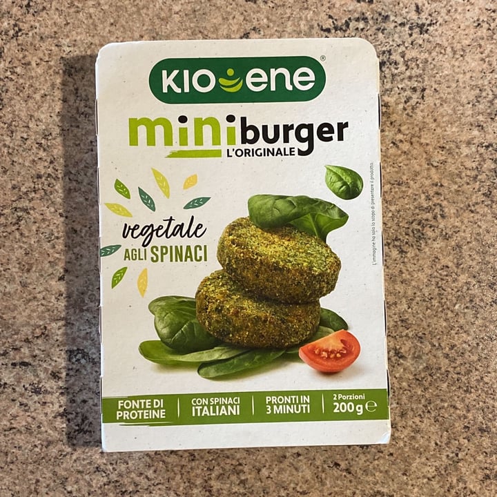 photo of Kioene Mini Burger Vegetale Agli Spinaci shared by @cristinamazzolin on  17 May 2022 - review