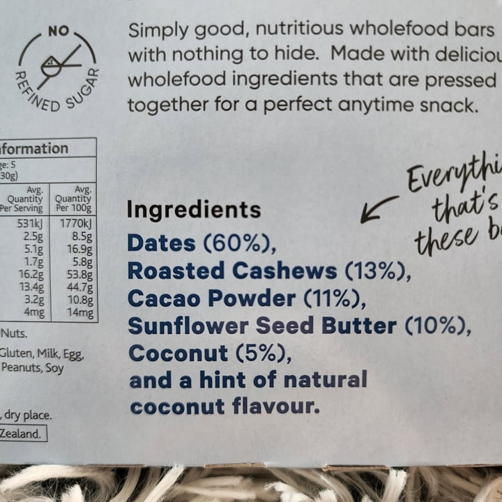 review photo of Tasti Made Simple Wholefood Bars - Lamington shared by @mjearth on 01 Apr 2022 - review