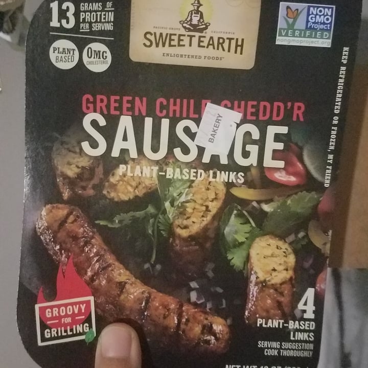 photo of Sweet Earth Green Chile Chedd'r Sausage shared by @chefvi13 on  31 Oct 2021 - review