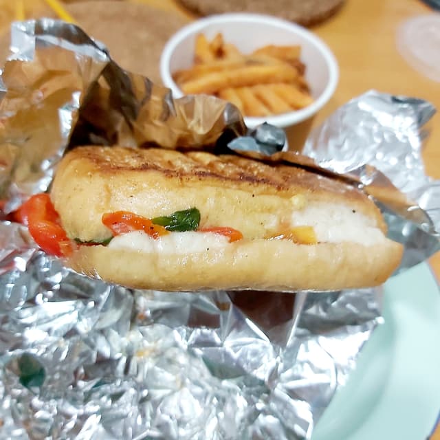 Photo of the dish “Classic mozzarella pesto panini”