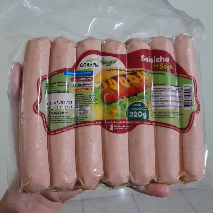 photo of Goshen Salsicha de soja (soy sausage) shared by @carolinamaf on  18 Jul 2021 - review