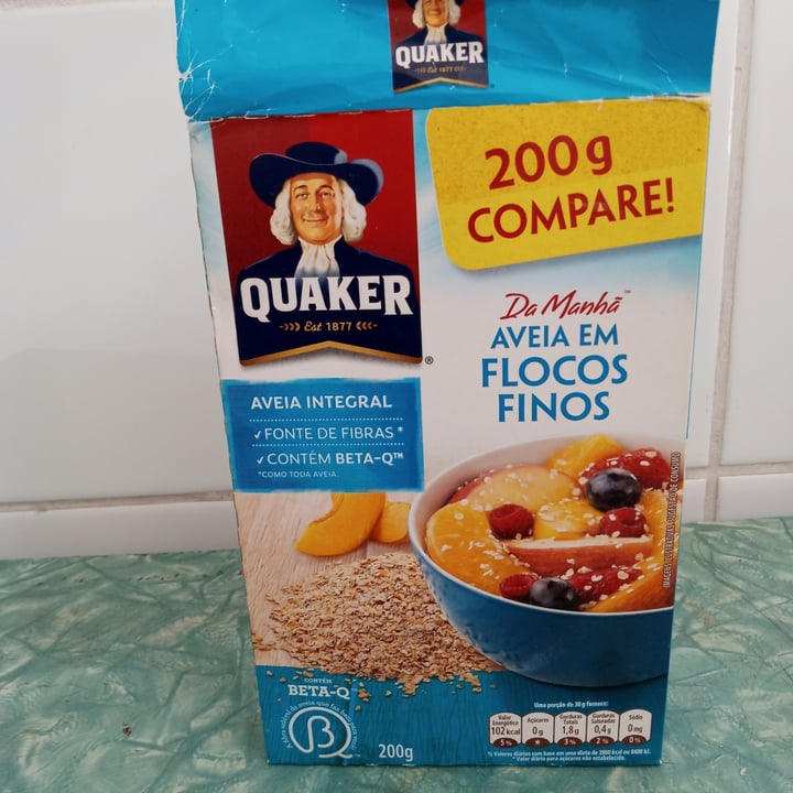 photo of Quaker AVEIA FLOCOS FINOS shared by @maluserato on  09 May 2022 - review
