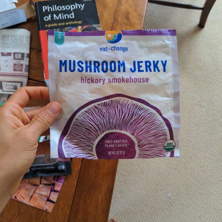 photo of Eat the Change Mushroom Jerky Hickory Smokehouse shared by @michaelpearce on  30 May 2022 - review