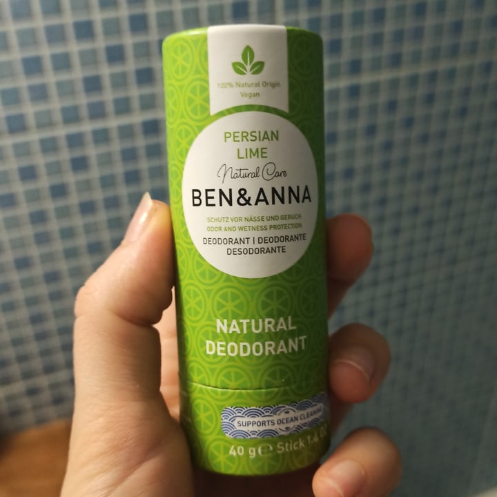 photo of Ben & Anna Natural Desodorante Persian Lime shared by @annamiou on  29 Jun 2022 - review