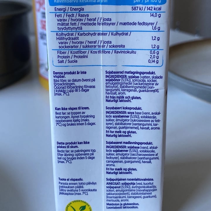 review photo of Alpro Cooking/Cuisine Soya 14% Fat shared by @miniribeiro on 01 May 2022 - review