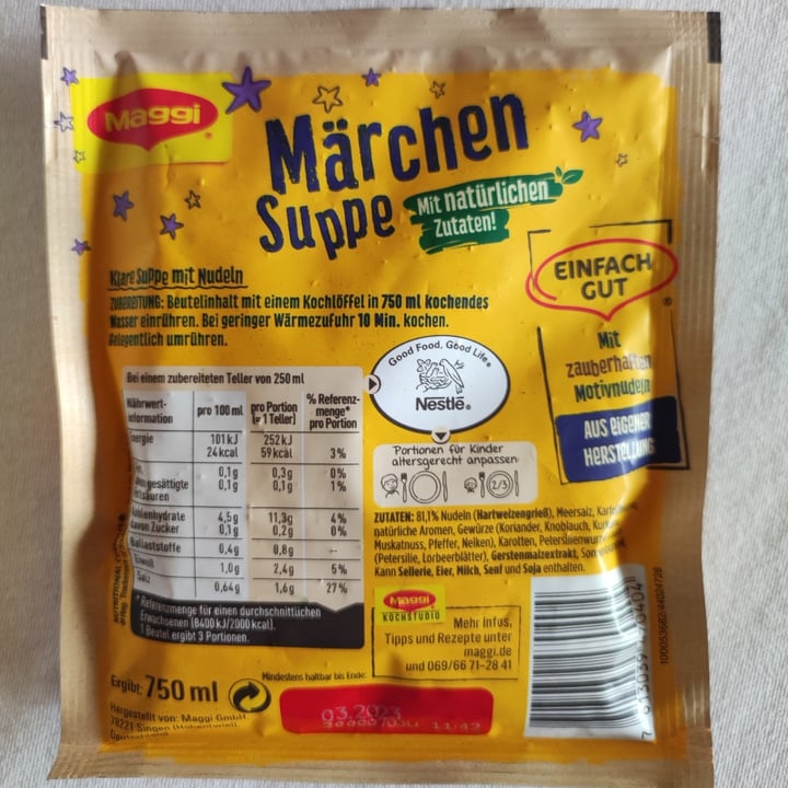 photo of Maggi Märchen Suppe shared by @ilmirko on  17 Sep 2022 - review