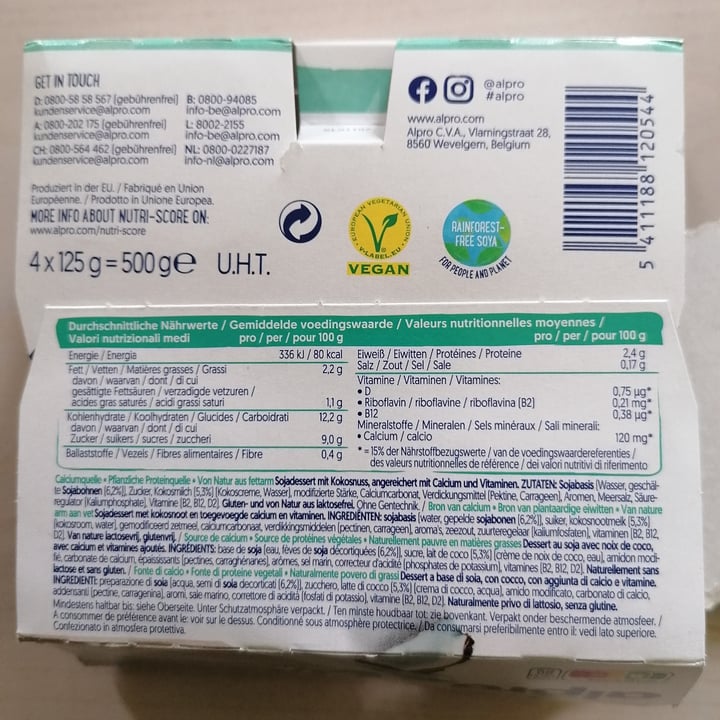 review photo of Alpro Dessert al cocco shared by @ni95ki18 on 08 Jun 2022 - review