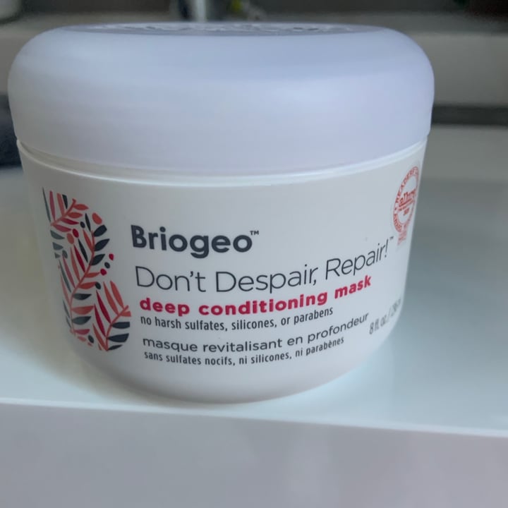 review photo of Briogeo Don’t Despair, Repair Conditioning Mask shared by @ilanafontes on 31 Aug 2021 - review