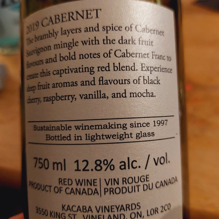 photo of Kacaba Kacaba Cabernet shared by @hbchic on  27 Dec 2021 - review