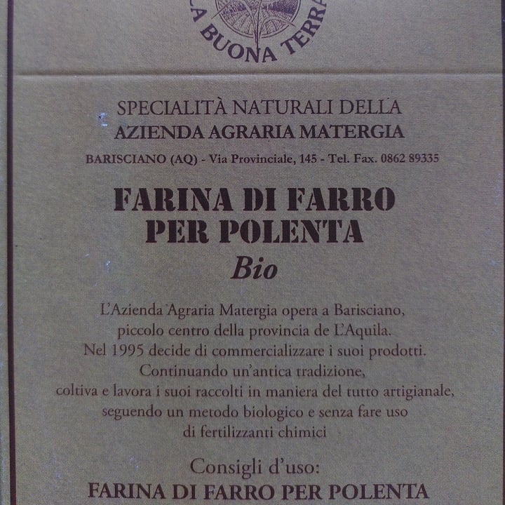 review photo of La buona terra Farina Di Farro shared by @silviafrik on 02 Apr 2022 - review