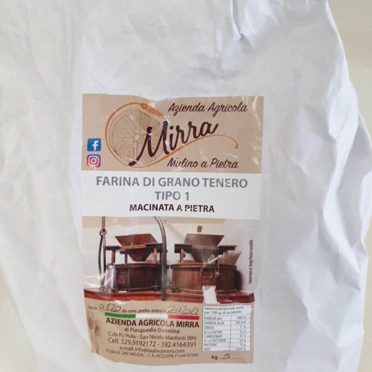 farina grano tenero tipo 1