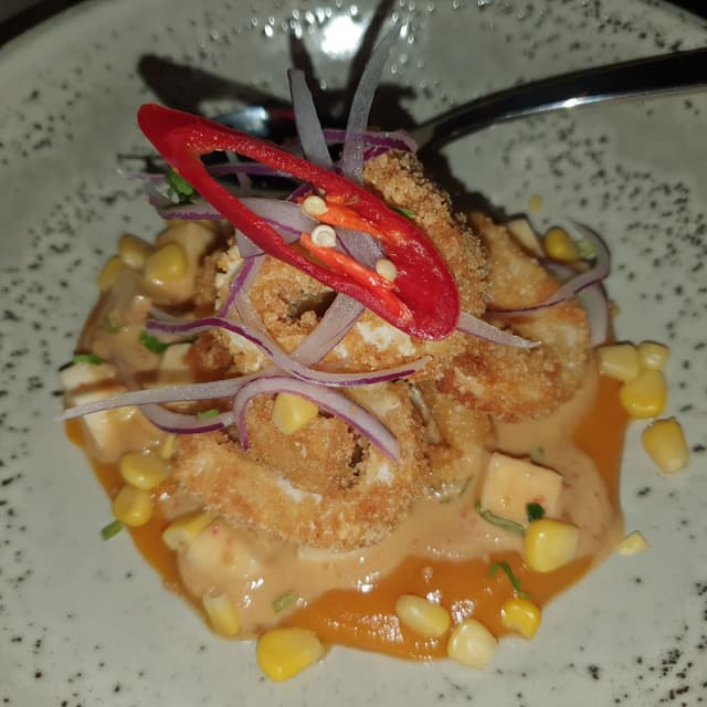 Foto do prato “Peruvian Calamari”