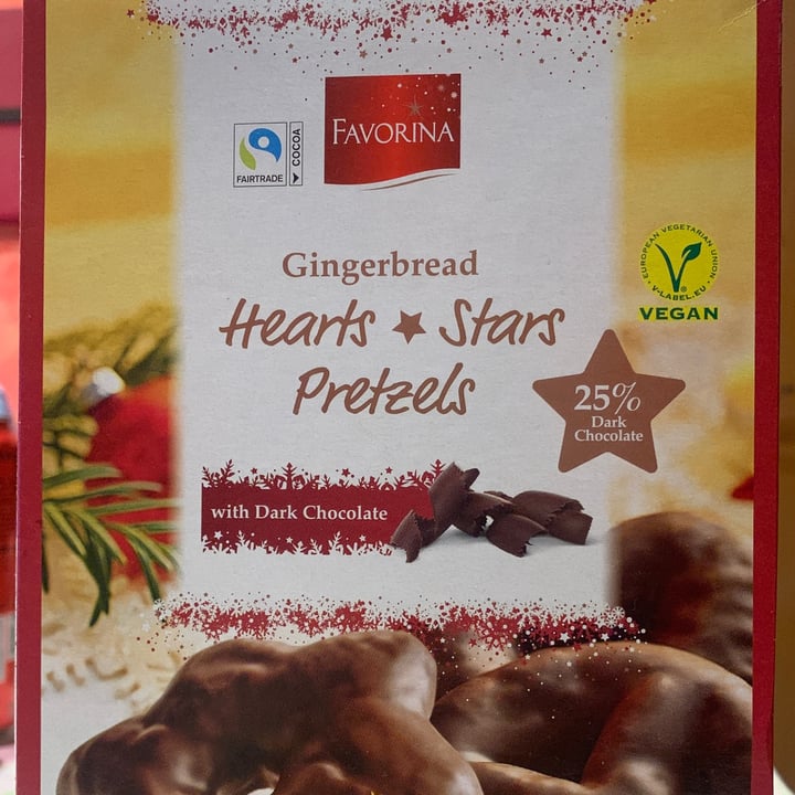 photo of Favorina Gingerbread Hearts Stars Pretzels shared by @cladinge on  12 Nov 2022 - review