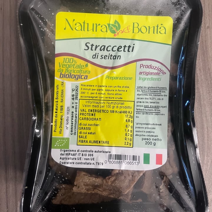 photo of Natura & Bontà Straccetti di Seitan shared by @beatricebestetti on  09 Dec 2021 - review
