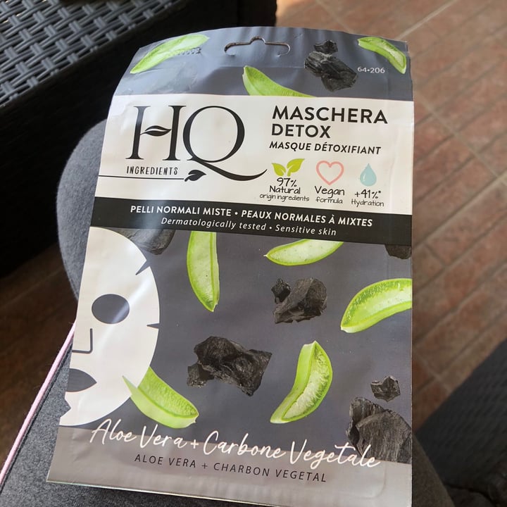 photo of HQ Maschera In Tessuto Detox shared by @daxvegan on  19 Apr 2022 - review