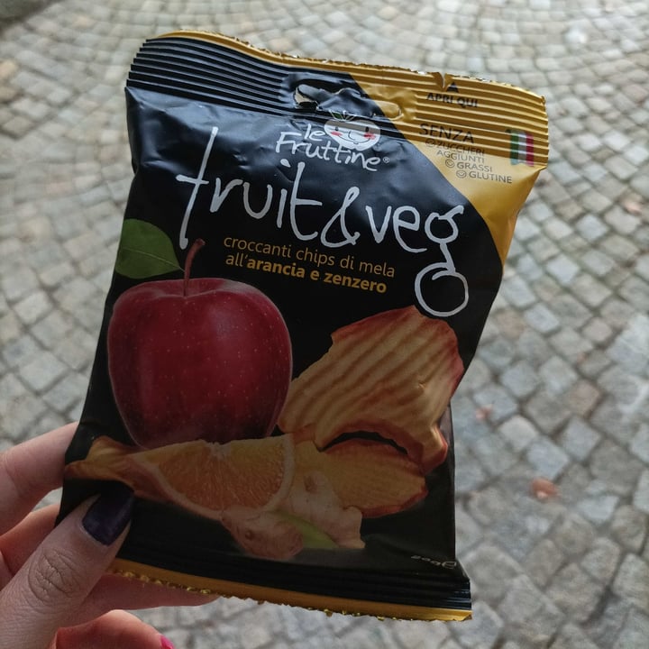 review photo of Le fruttine Chips di mela Allo Zenzero E Arancia shared by @giuliaaf on 19 Jul 2022 - review