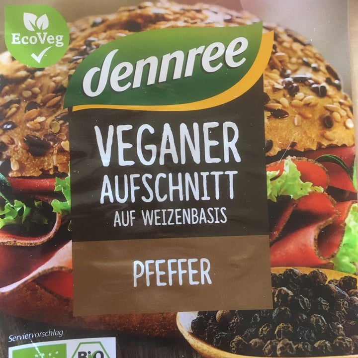 photo of Dennree Veganer Aufschnitt Pfeffer shared by @janeschmitt1 on  25 May 2020 - review