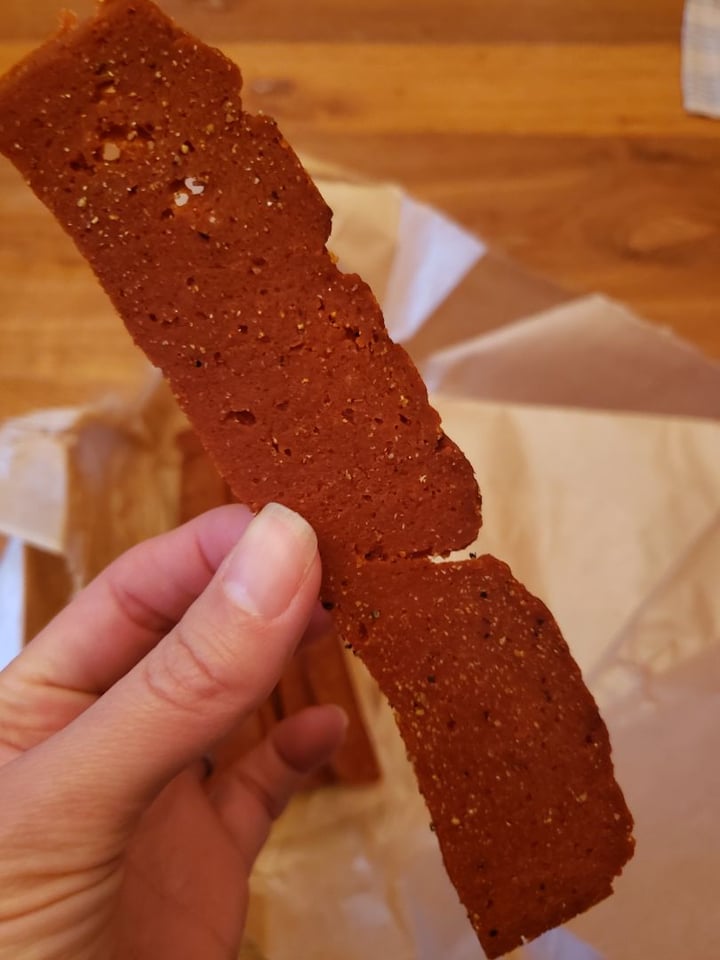 photo of The Herbivorous Butcher Jerky: Salt 'n Peppa shared by @jenicalyonclapsaddle on  28 Oct 2019 - review