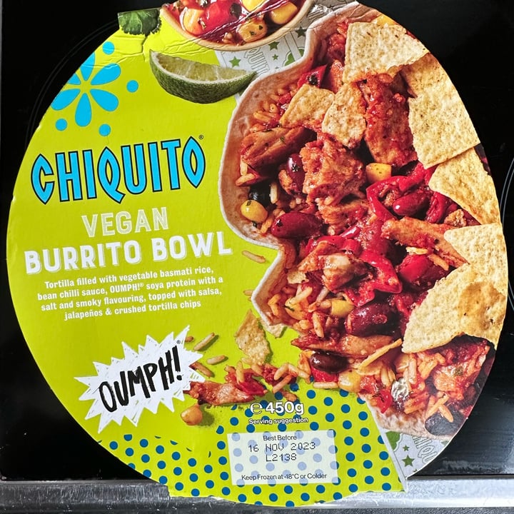 photo of chiquito Vegan Burrito Bowl shared by @leonsmeow on  08 Nov 2022 - review