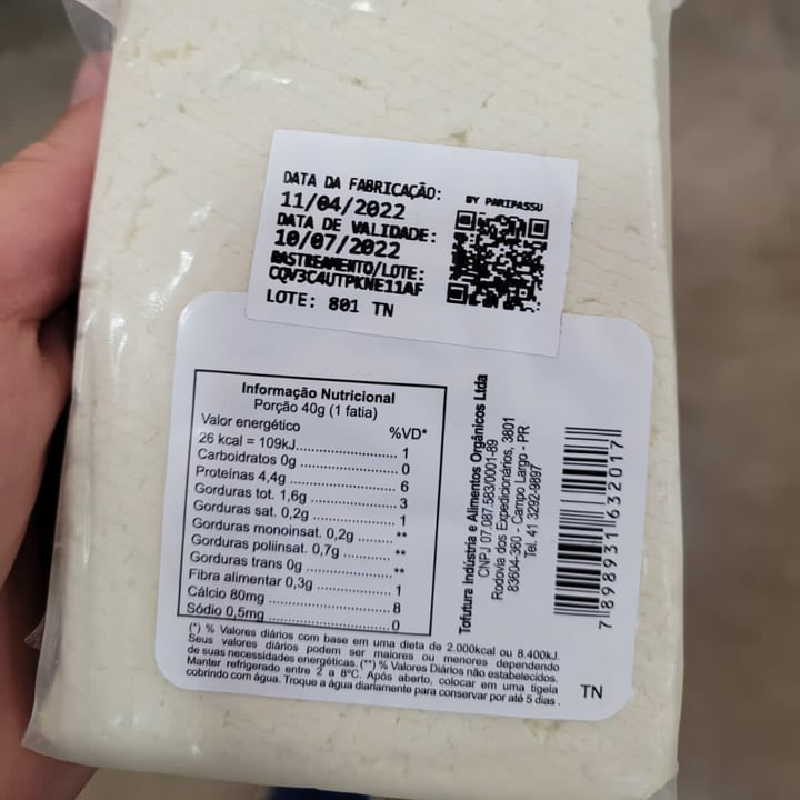 review photo of Samurai Tofutura Tofu Organico Natural shared by @izamontechi on 11 May 2022 - review
