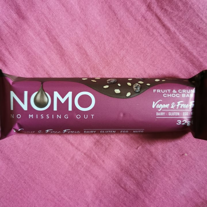 photo of NOMO Fruit & crunch choc bar shared by @dhanipatel on  12 Feb 2021 - review