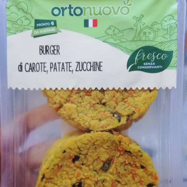 photo of Ortonuovo Burger di carote, patate e zucchine shared by @chiaragnese on  19 Oct 2022 - review
